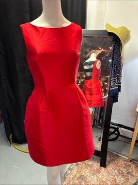 kate spade Red Sleeveless Boatneck Mini Dress